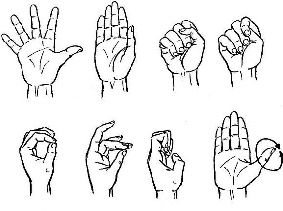 Gymnastics for the fingers, effectively relieving arthrosis