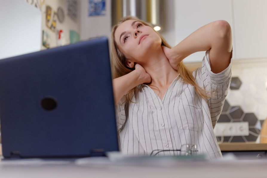 Cervical osteochondrosis often affects people who work in a sedentary position